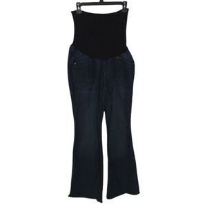 Oh Baby By Motherhood Bootcut Jeans Elastic Over Belly Stretch Waist Maternity